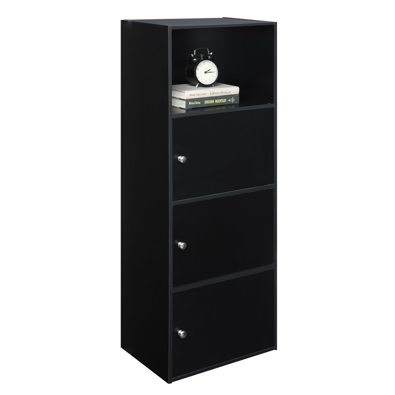 Argonaut 3-Door Accent Cabinets, Black