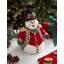 Christmas Tree BLACK&WHITE SNOWMAN COOKIE JAR