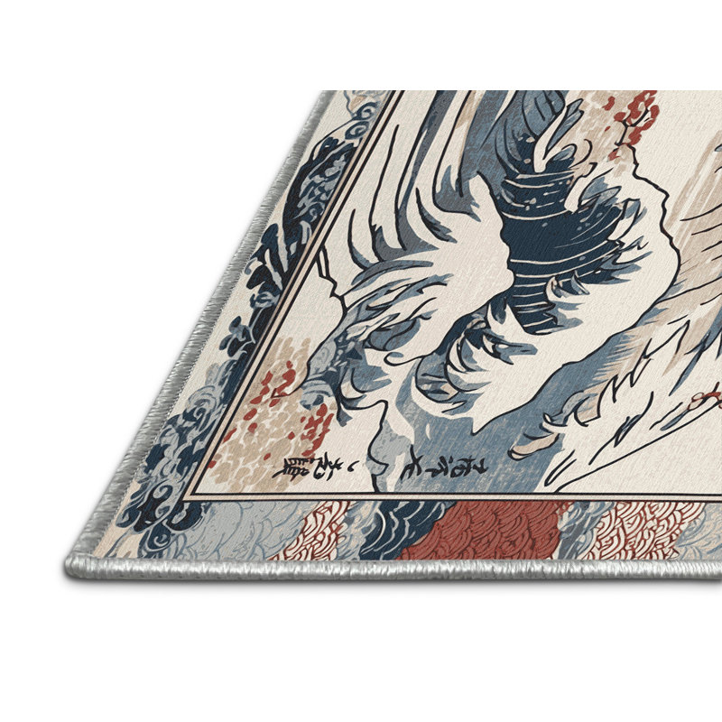 Shimmering Sakura Rug, Square 6'