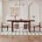Brown Rectangular Solid Dining Table For Dining Room/Kitchen-985421941