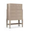 Armoire d'appoint en bois massif gris clair