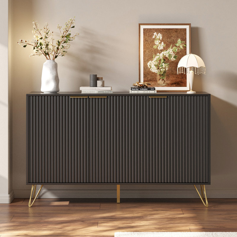 Buffet de rangement Camilo, Noir