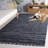 Ketter Hand Woven Denim/Cotton Rug in Navy/Black-357871209