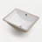 21 inch x 14 inch White Ceramic Rectangular Undermount Bathroom Sink with Overflow