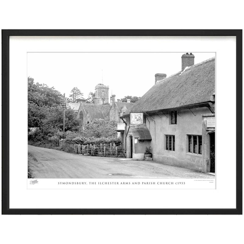 Symondsbury, The Ilchester Arms And Parish Church C1955 by Francis Frith - Single Picture Frame Print