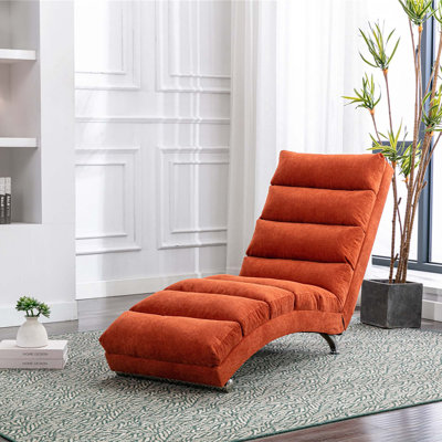Linen Chaise Lounge Indoor Chair