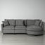Canapé modulaire en chenille de 105,48 po de largeur-8947167