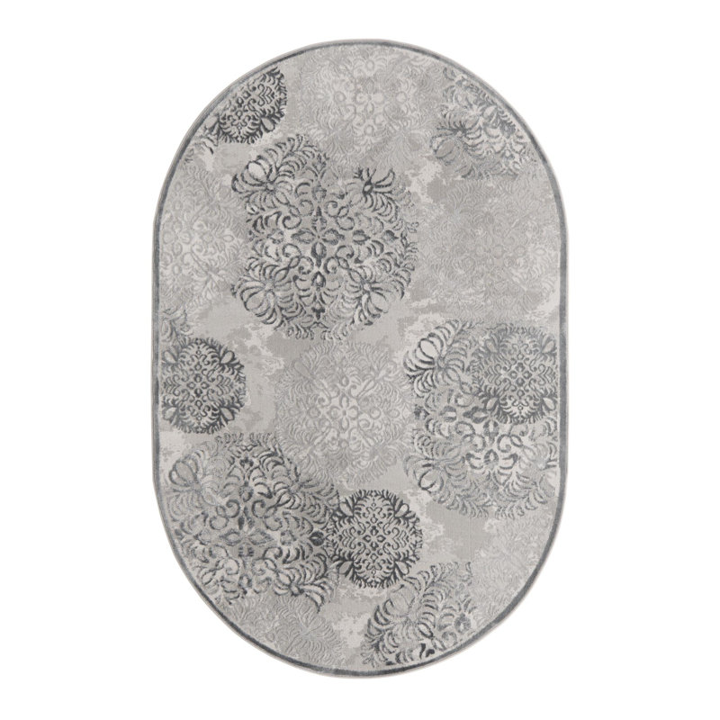 Alissa Abstract Indoor Rug, Oval 5'3" x 8'