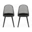 Chaises en polypropylène - Extérieur, Structure stable, Résistant aux intempéries, Motif losange extérieur, Stable,-491177452
