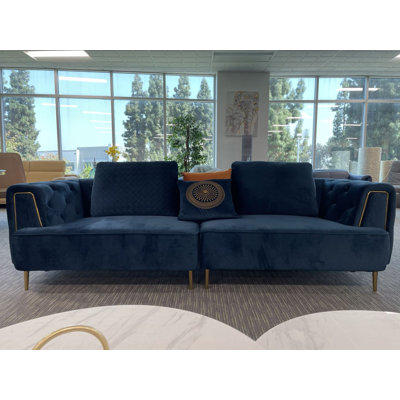 102'' Velvet Sofa