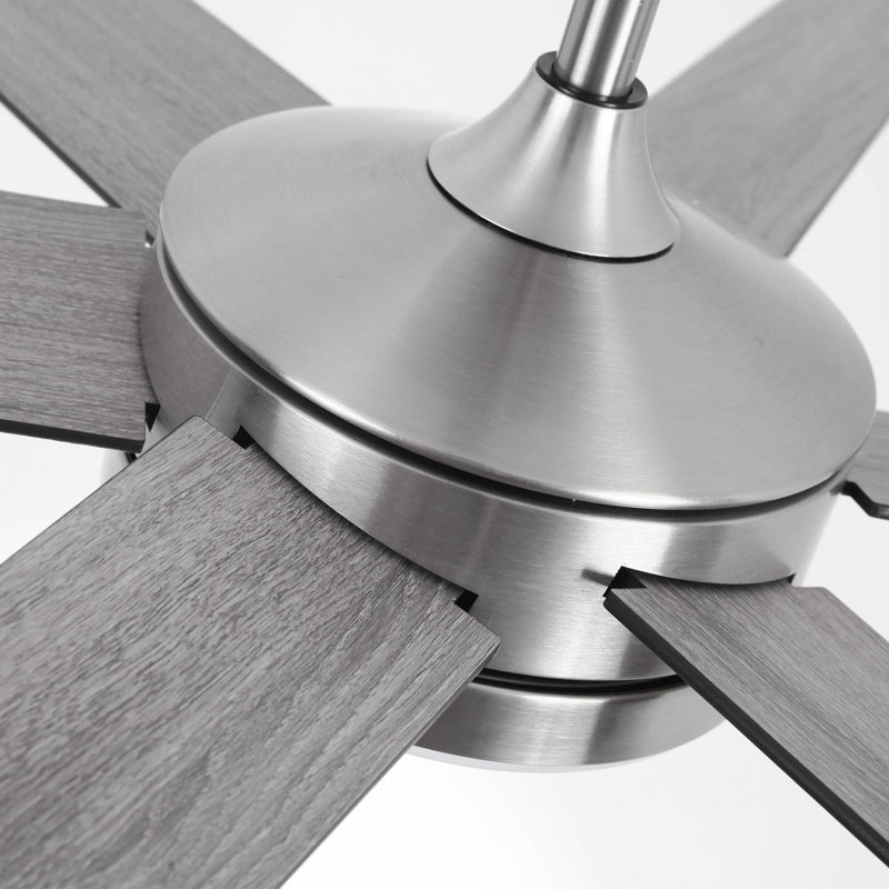 SkyFan Cassiopeia 60" 6-Blade Ceiling Fan, Distressed Gray/Maple