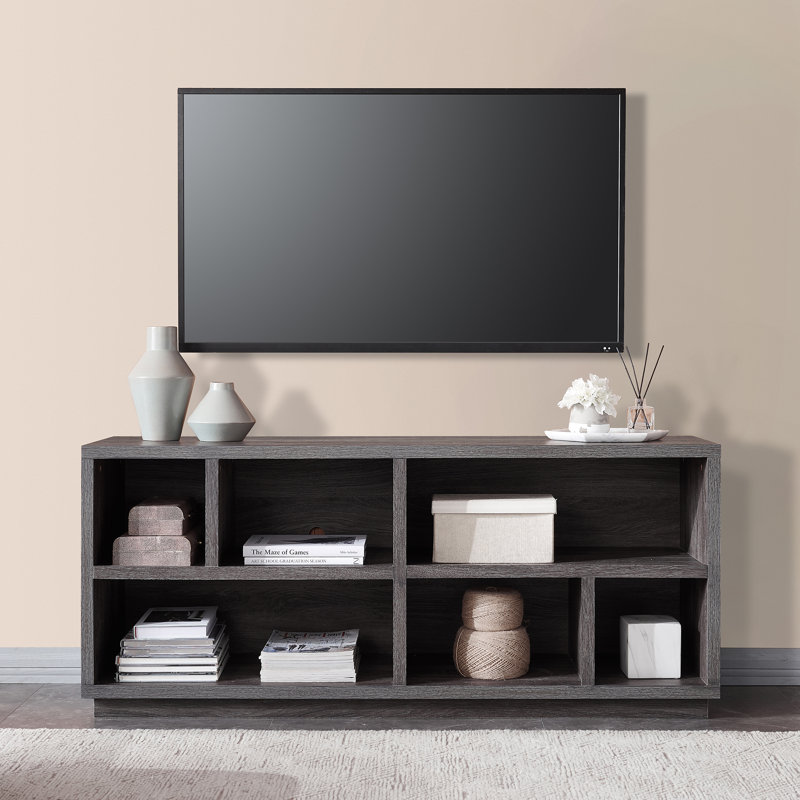 Unfinished TV Stand for TVs up to 65", Burnished Oak