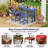 2-person Patio Bar Set Dining Table Poly Balcony Adirondack Bar Chair,HDPE Outdoor Patio Bar Set All Weather Dining Set, Poolside, Backyard, Garden  3 Piece-433460464