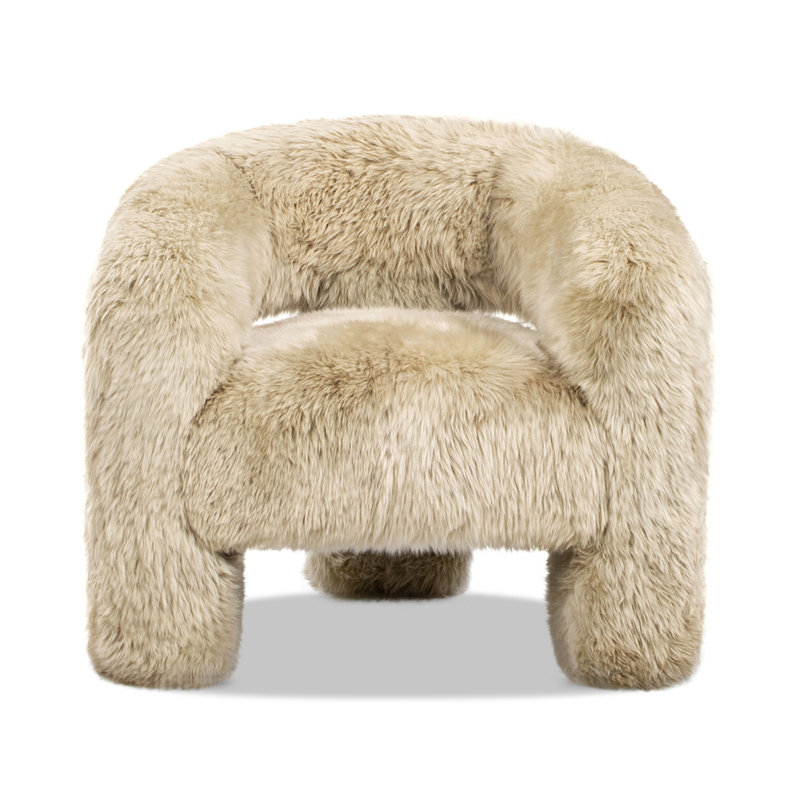 Fauteuil d'appoint à dossier demi-tonneau 35 po Avalon