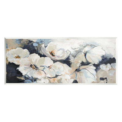 " Delicate Flower Petals Blooming Modern Painting Design " by Design Fabrikken Painting Print