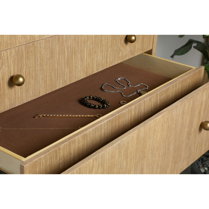 Stevie Sand Wash Rectangular 5-drawer Chest