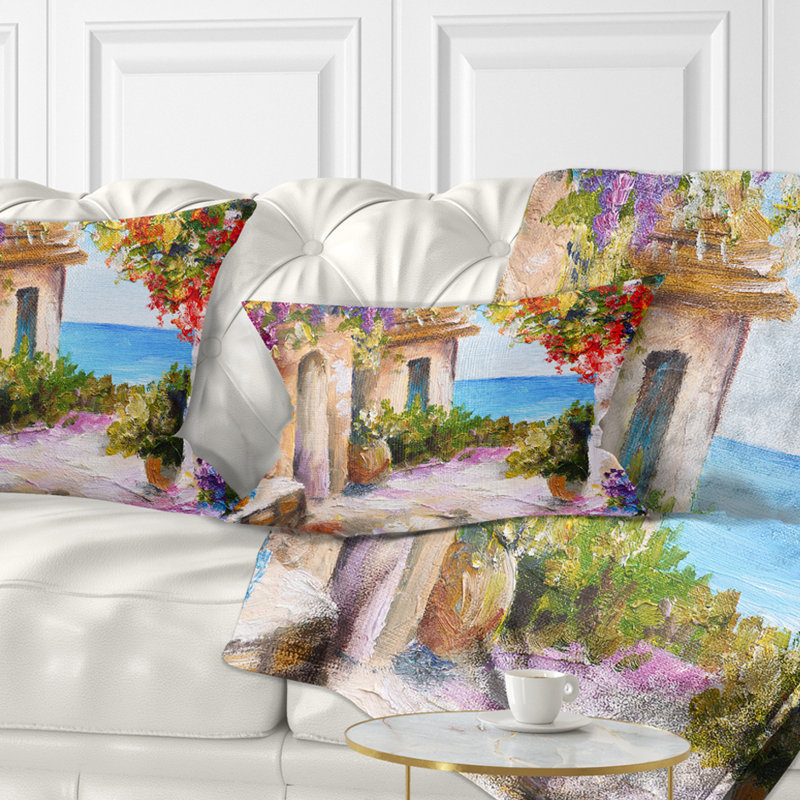 Coussin en polyester Schafer Landscape Summer