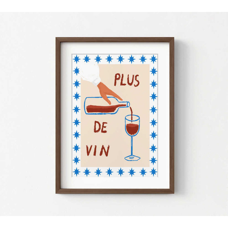 Vin encadré, impression sur toile
