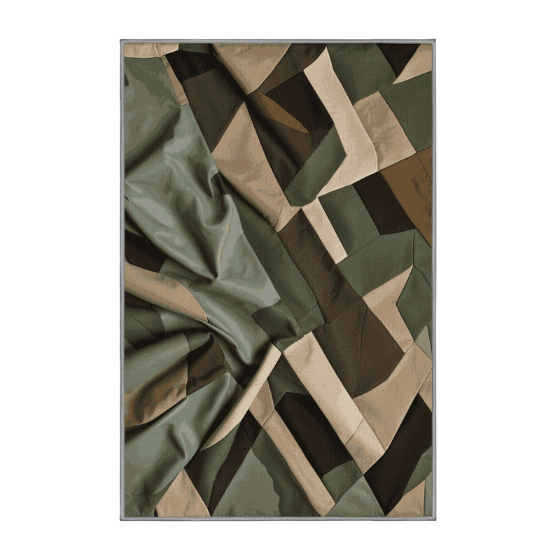 Cartographic Shadow Rug, Rectangle 2' x 3'