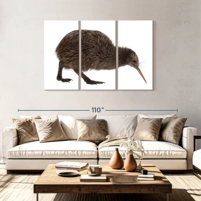 Brampt Kiwi Bird, 48" H x 74" W