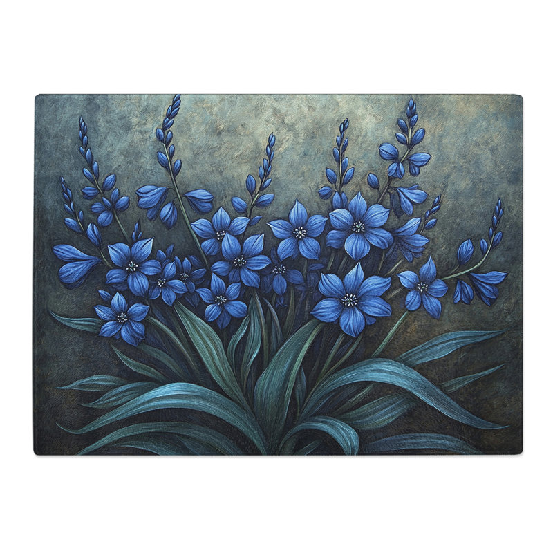Bluebell Flowers Vol.4  Glass Chopping Board