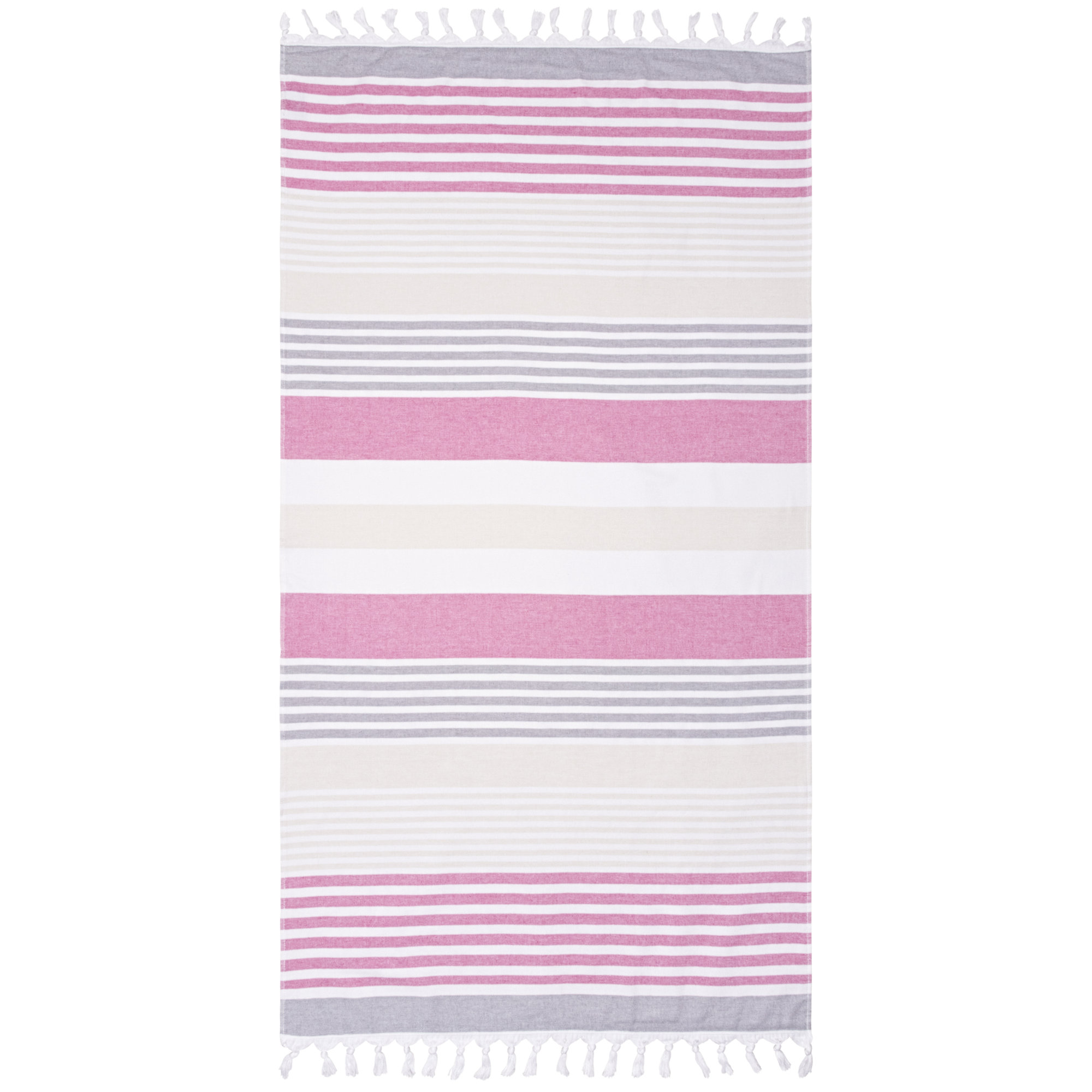 Marlene Coastal Resort Cotton Beach Towel, Fuschia