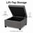 Quilted Cushion Multi-Function Storage Stool-1999922634
