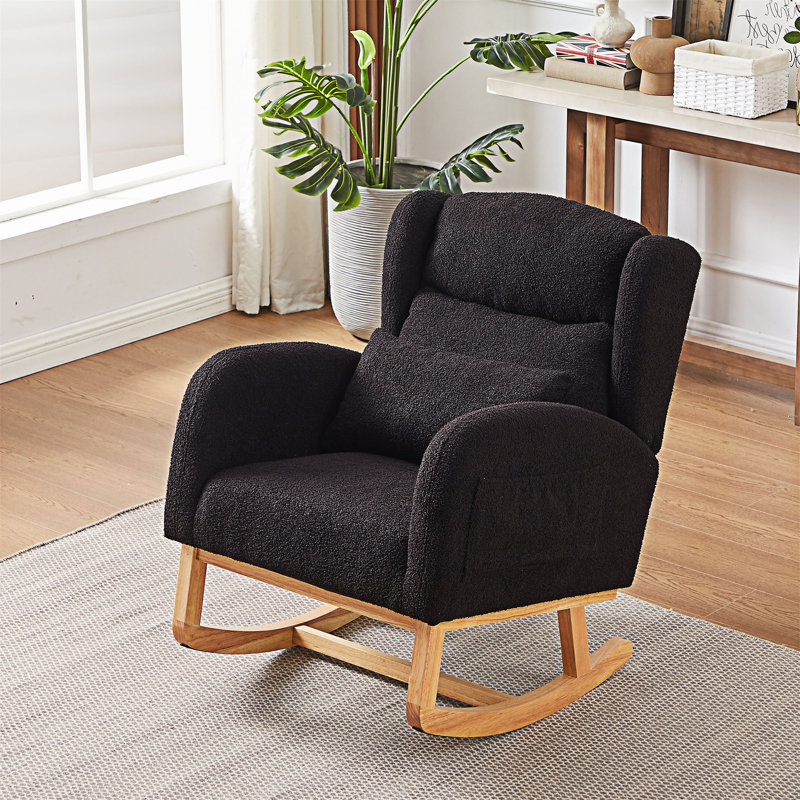Chaise berçante d'appoint, Noir