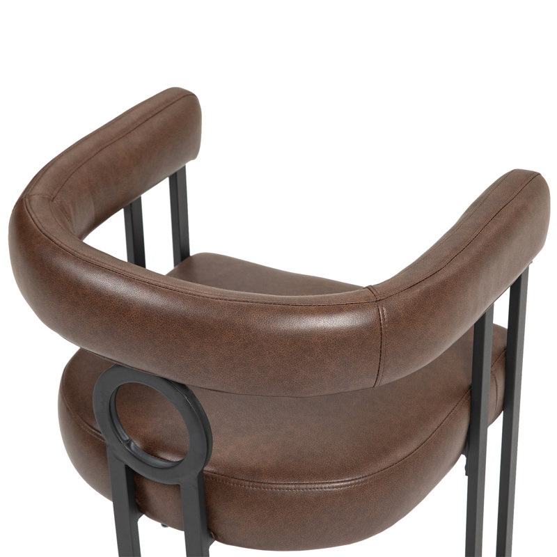 Chaise avec accoudoirs de cuisine Braymore, 2, Vin rouge