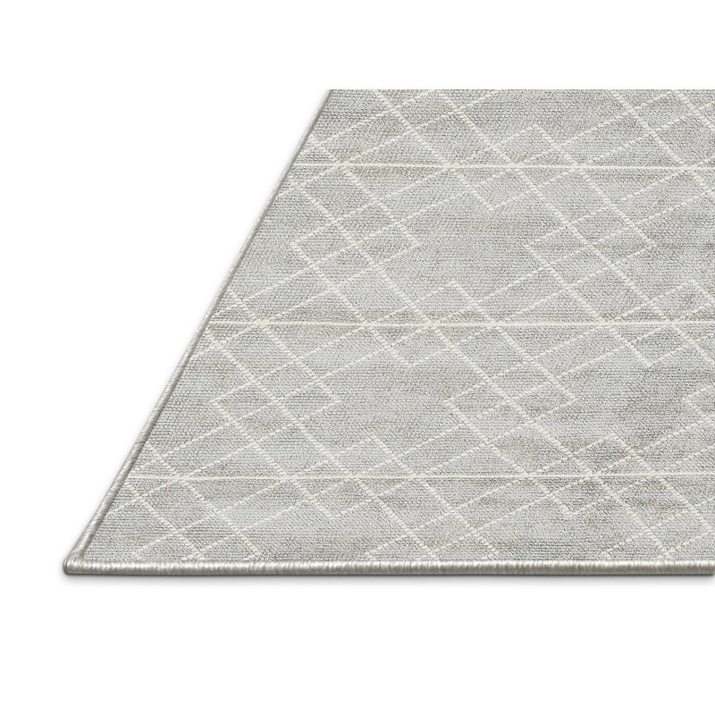 Tapis contemporain gris, Rectangle 8 pi x 10 pi