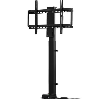 Élévateur motorisé pour téléviseur de 32 à 65 pouces, 35 coups, réglable en hauteur 28,7 64,2 pouces, capacité de 154 lb, acier au carbone noir, quatre options de charge préréglées, télécommande avec fonctions