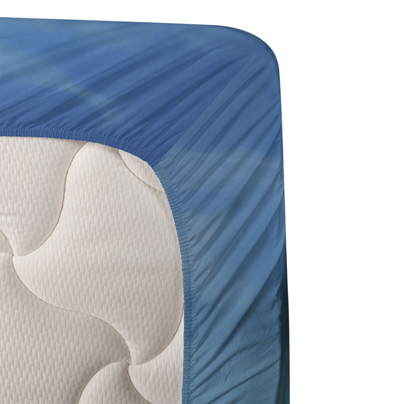 Microfiber Floral Sheet Set, Full Sheet Set + Fitted Sheet + 2 Pillowcases
