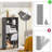 Gray Bookcase Set of 3, 15-Cube Simple Black Bookcase, Small Storage Cabinet with Open Shelves-87850747
