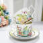 DNGJU 28oz. Floral Teapot Set