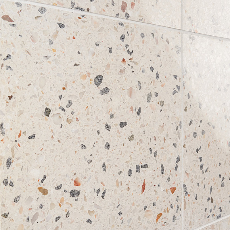 Bond Tile Durham 16.14 in. x 16.14 in. Polished Terrazzo Floor and Wall Tile (3.61 Sq. Ft. / Case), Sonora