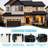 2 Pack  13.5”H 1-Light Matte Black Outdoor Wall Lights, Outdoor Wall Sconce With Clear Glass(Bulb Not Include)-1697465616