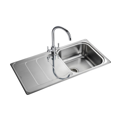 Houston 98.5cm x 50.8cm Stainless Steel Kitchen Sink