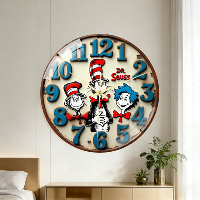 Horloge murale 16 po Dr Seuss