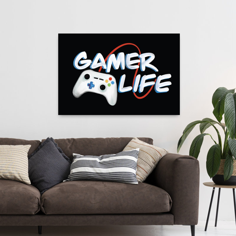 Art contemporain abstrait Gamer Life, H 48 po x l 32 po