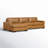Jonie Genuine Leather 2-Piece Chaise Sectional-92300493-92300480