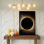 Reproduction d'art sur toile, une éclipse solaire à couper le souffle capturée dans un gros plan dramatique mettant en vedette la silhouette sombre de la lune-820648296