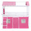 Lit superposé style maison basse avec toit-405219903-405219896