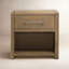 Jai 1-Drawer Rubberwood Nightstand, Natural
