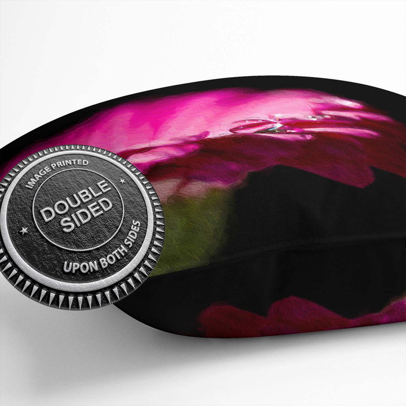 Pink Gerbera Flower Cushion with Filling, 55cm H x 55cm W x 20cm D