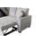 Upholstered 86.22 " Linen L-Shaped Sofa Bed