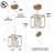 1-Light Gold Pendant Light Frosted Glass with Quick Links and Universal Ceiling Style for Kitchen Island