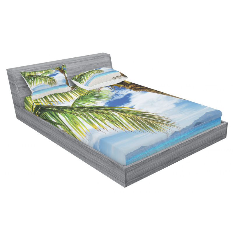 Microfiber Sheet Set, Queen Sheet Set with Fitted Sheet