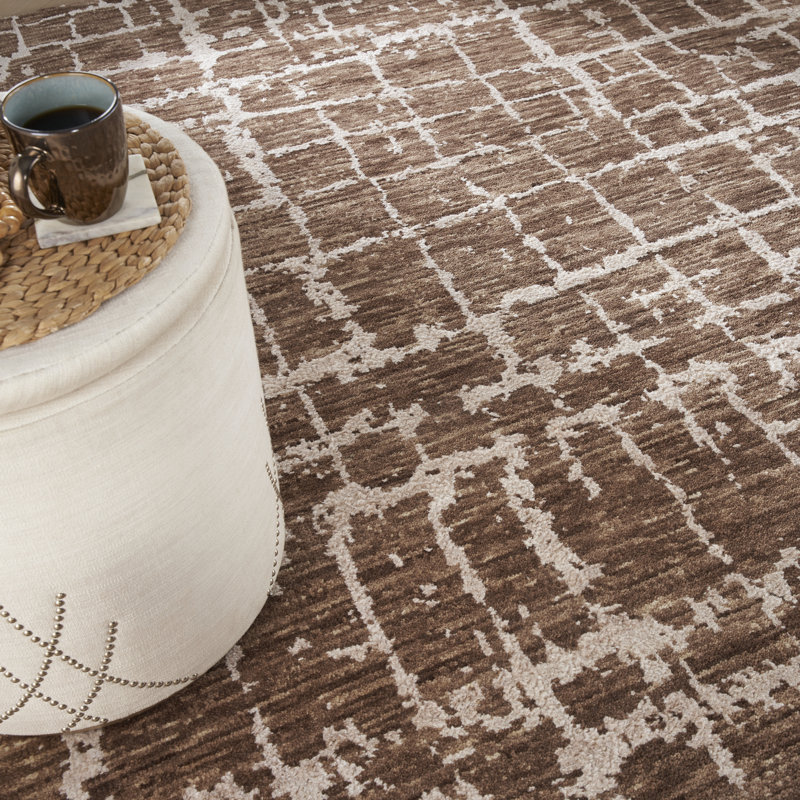 Abstract Hand Woven Area Rug, Rectangle 8'6" x 11'6"