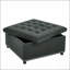 Repose-pieds capitonné classique avec garniture cloutée, parfait pour les petits espaces et la décoration intérieure, tabouret multifonctionnel et table basse-130838864
