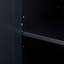 Grande armoire de rangement avec trois tiroirs pour salle de bain / bureau, noir